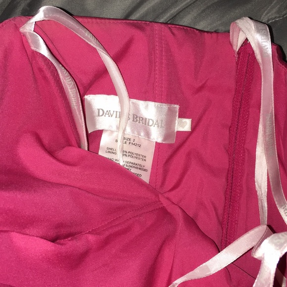 David’s Bridal satin dress - Picture 2 of 7